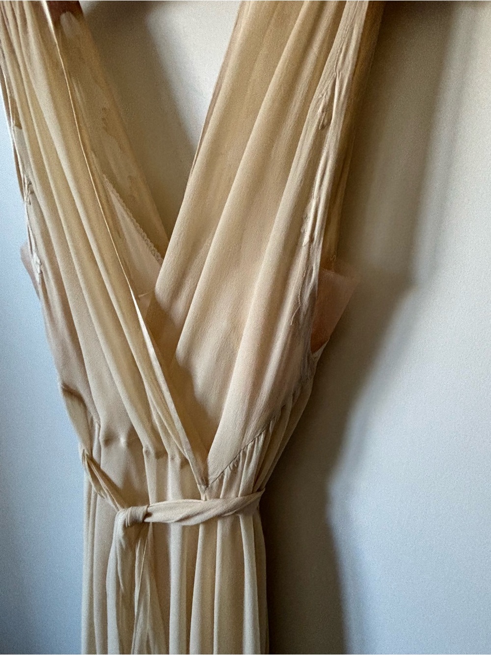 Vintage 1930's Silk Chiffon Wedding Gown - Picture 10 of 10